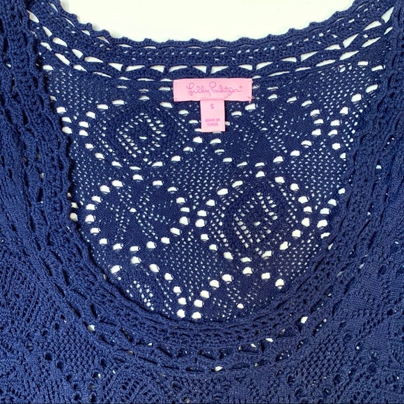 ❗️SOLD❗️SALE☀️Lilly Pulitzer Athena Crochet Tunic - Picture 7 of 12